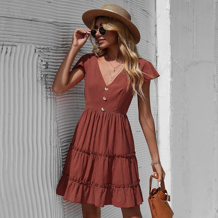 Levoire | Robe taille élégante rouge Rouge vin