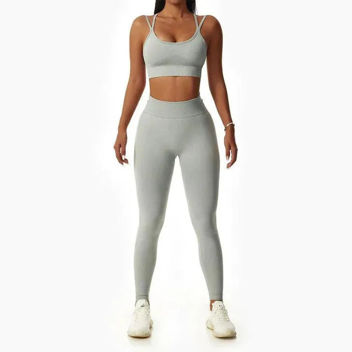 Levoire | Vêtement de sport pour femmes Pantalon combinaison Grise Bleue