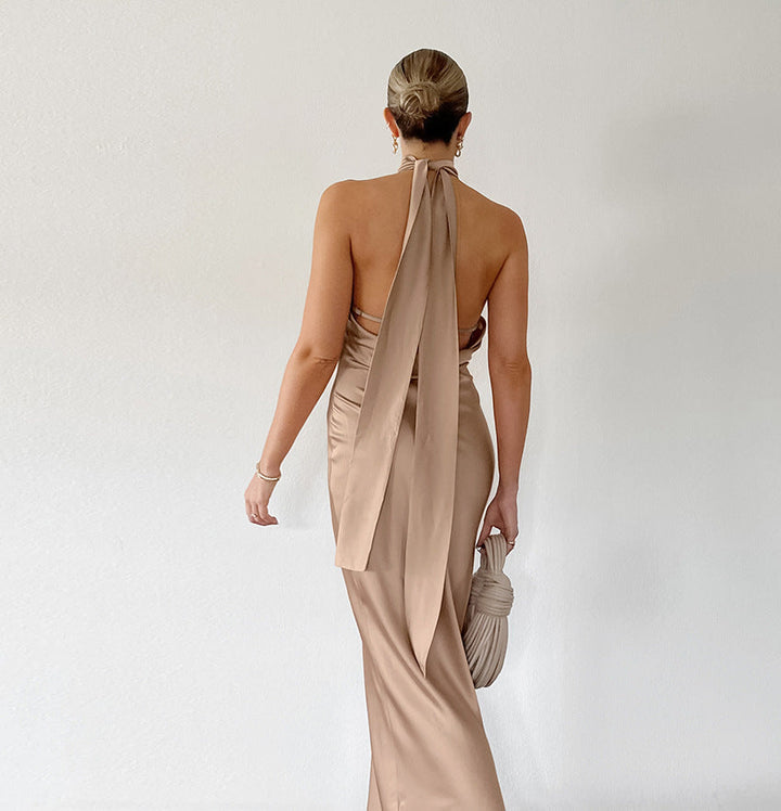 Levoire | Chic Élégant Robe Maxi À Bretelles