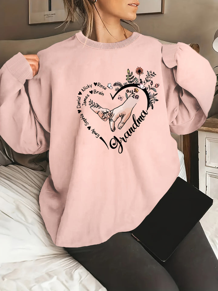Pull décontracté féminin avec motifs floraux Levoire