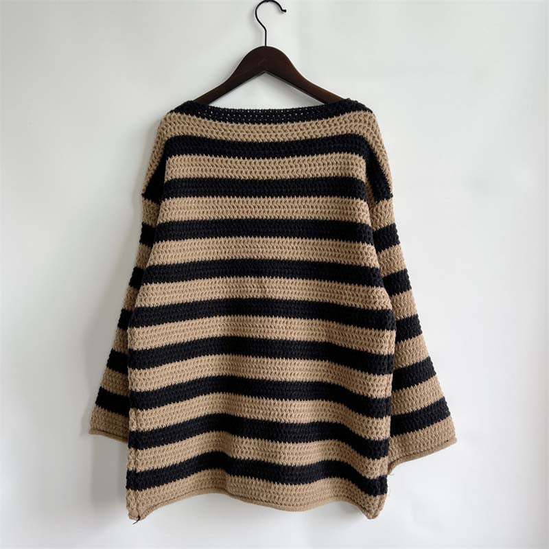 Levoire | En Tricot Rayé Décontracté