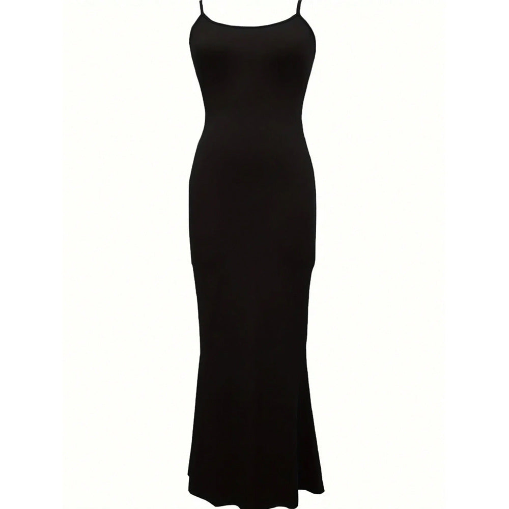 Robe maxi élégante pour femme avec des fines bretelles spaghetti et une coupe fluide Levoire