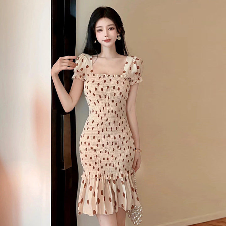 Levoire | Robe Meritähti Slim Fit Manches à volants Robe de Sirène