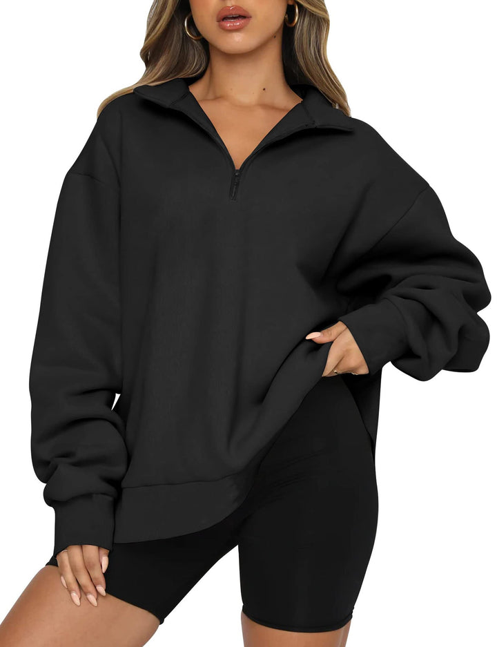 Levoire | Rento Sweat-shirt à Capuche Long à Manches Longues noir