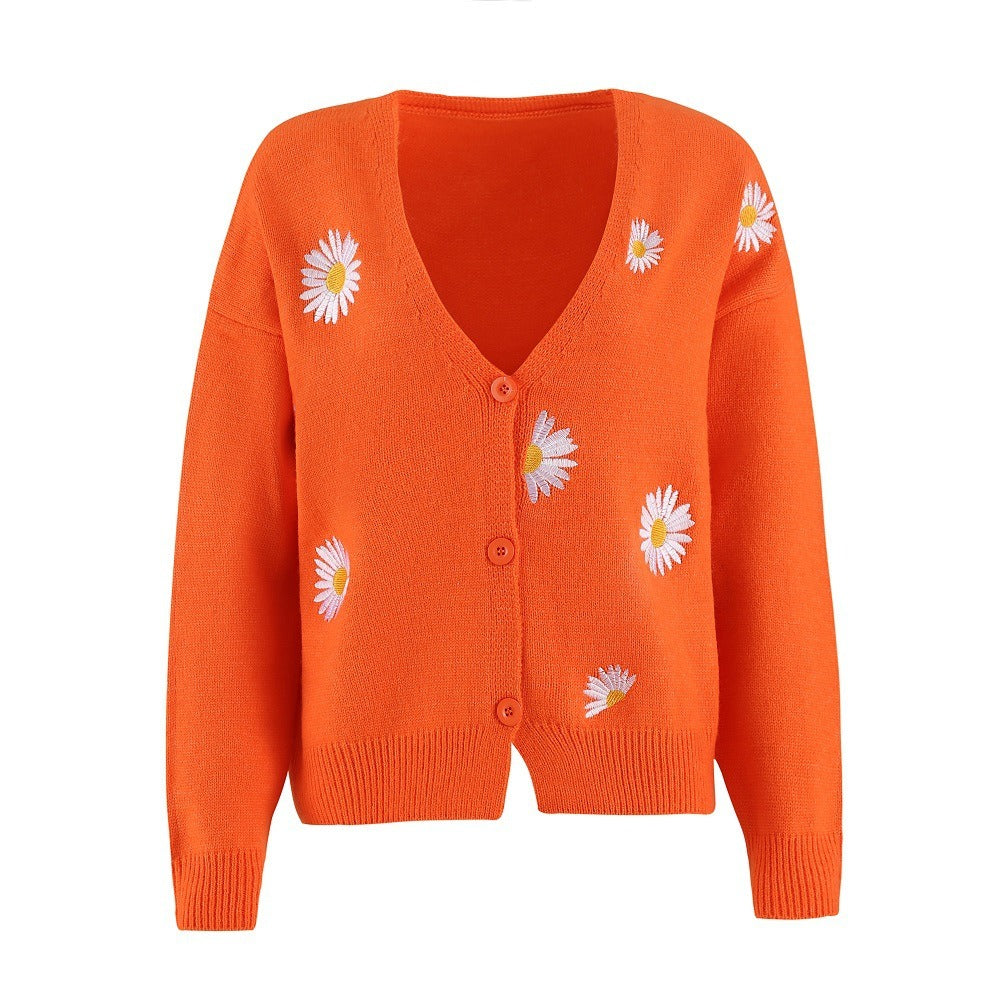 Levoire | Frais Tricot Fleuri Orange