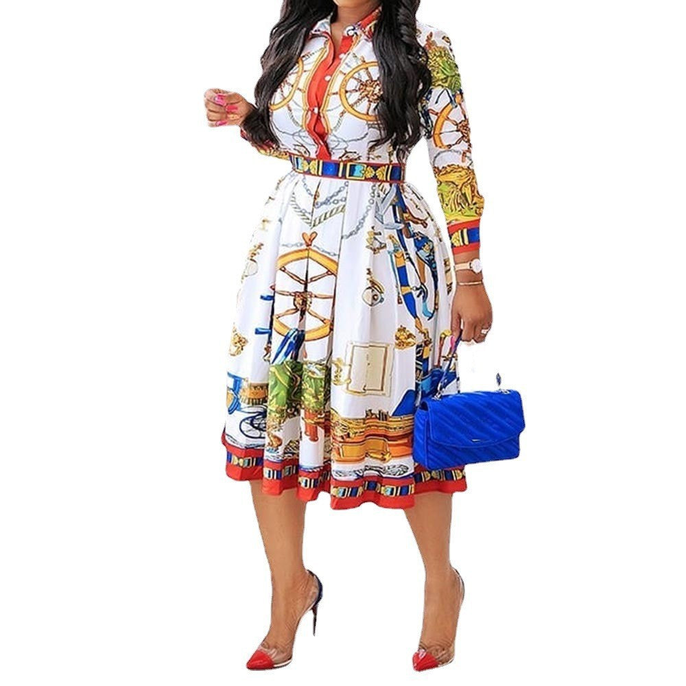 Levoire | Robe midi A-ligne taille haute élégante