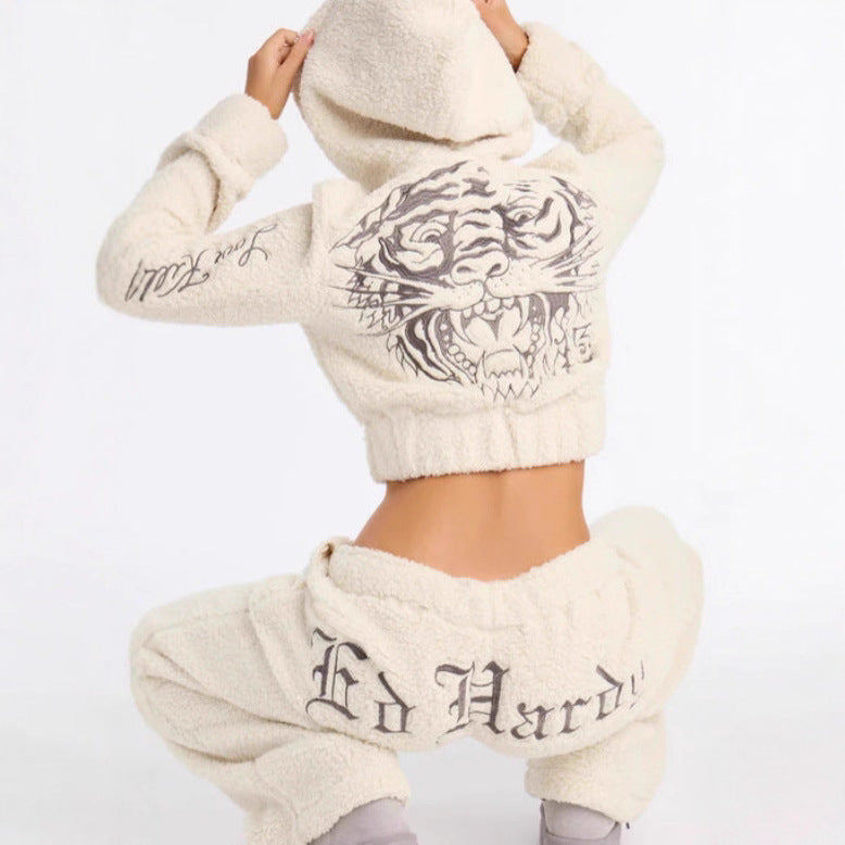 Ensemble en polaire confortable pour femmes avec capuche et coupe ample Levoire