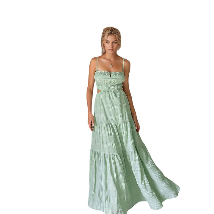Robe maxi pour femmes avec des découpes sophistiquées et un design enveloppant élégant Levoire