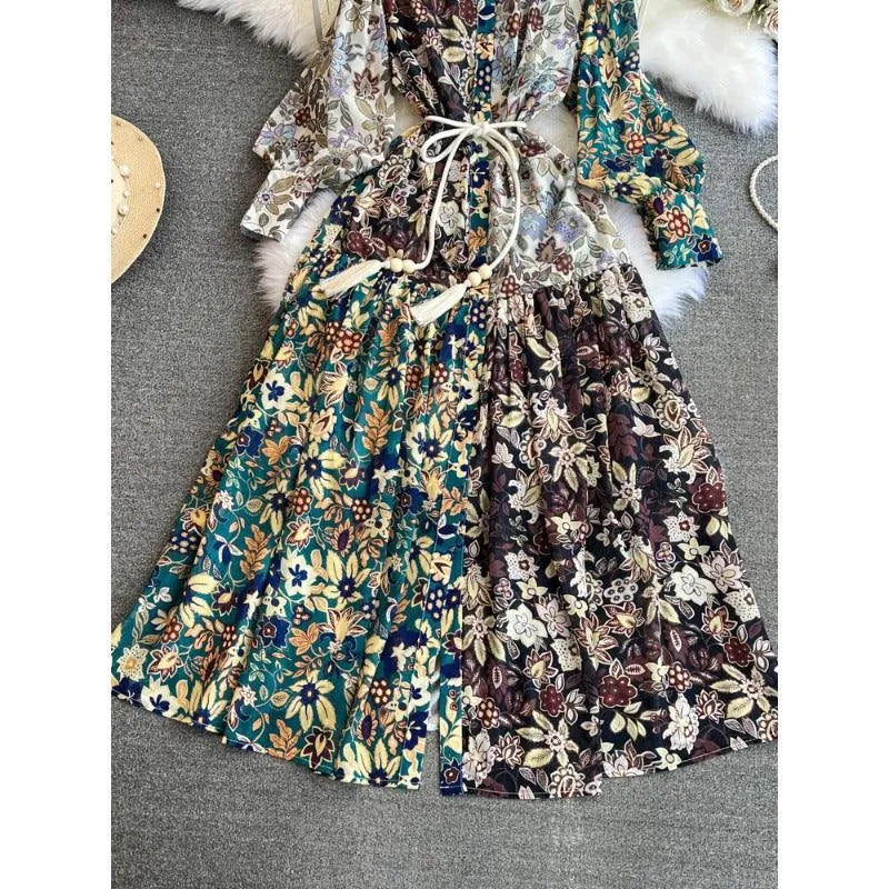 Levoire | Robe trapèze pour femmes avec imprimé