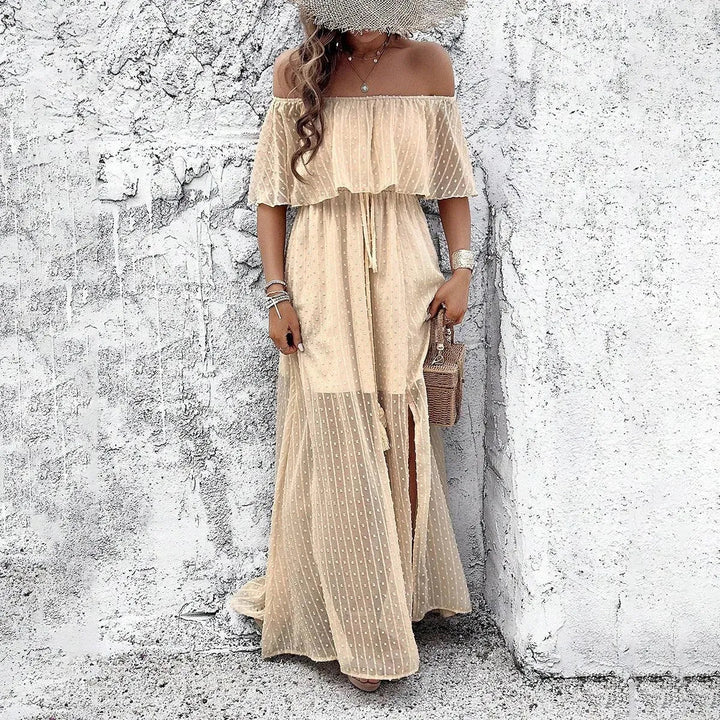 Levoire | Robe élégante avec épaules dénudées