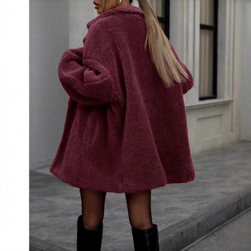 Veste douillette pour femmes en matériau teddy Levoire