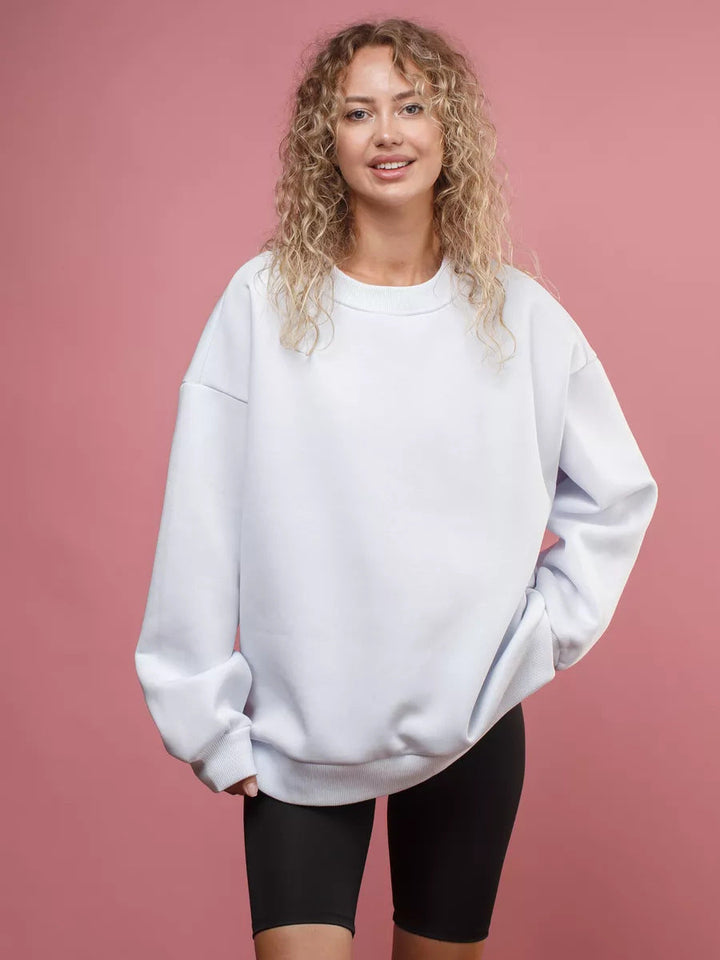 Levoire | Haut en tricot ample à col rond Blanc