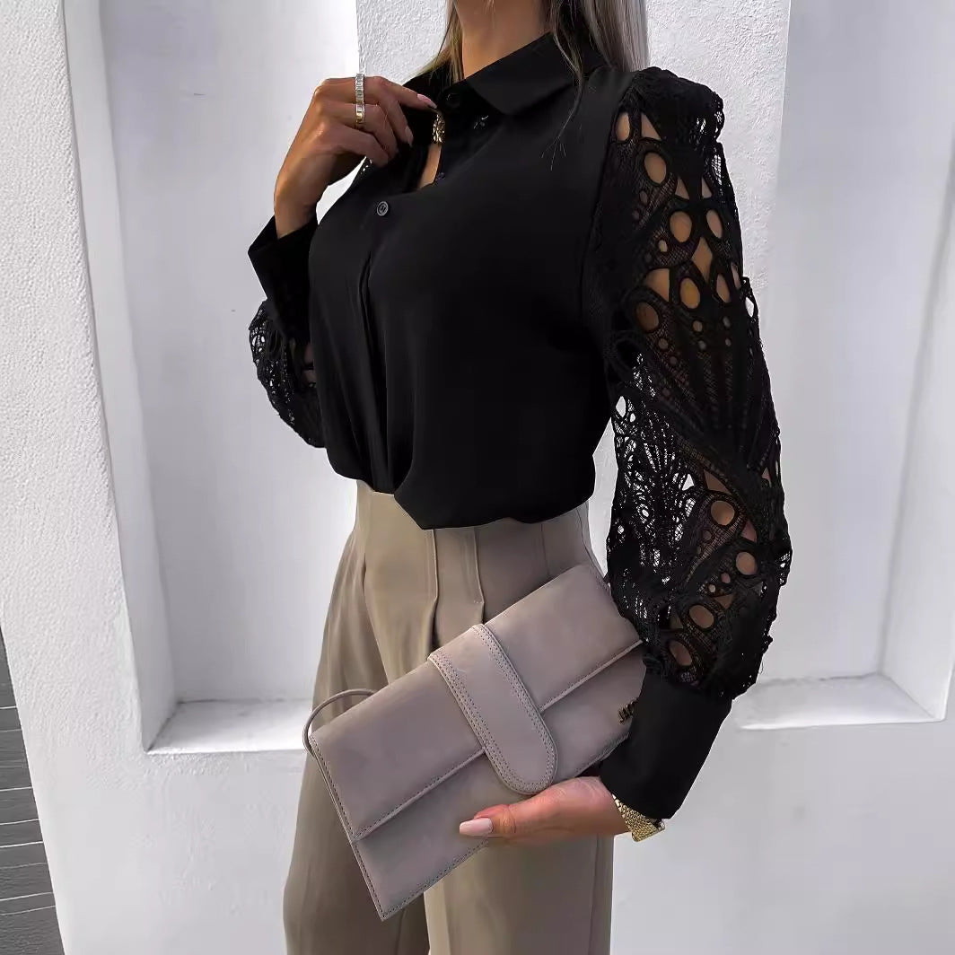 Levoire | Jolis tops en dentelle Élégante chemise pour femmes