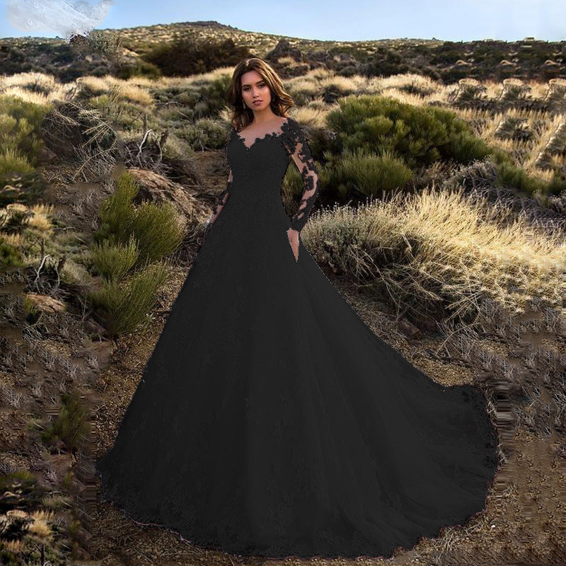 Levoire | Robe de mariée élégante blanche noir