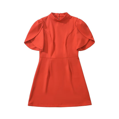 Levoire | Détail de mini robe à manches uniques