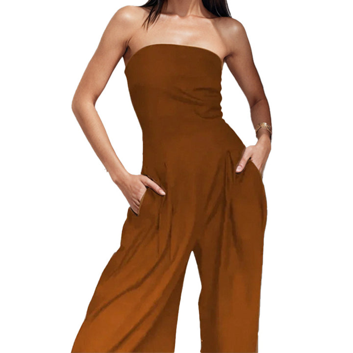 Robe de soirée élégante sans manches pour dames avec poches latérales Levoire