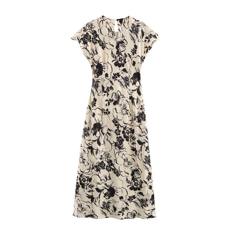Levoire | Robe en satin texturé élégant