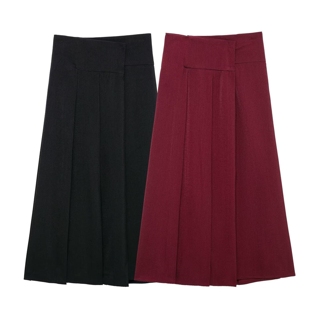 Levoire | Jupe midi longueur printemps vivante