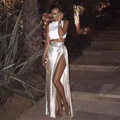 Levoire | Jupe LONGUE femme tendance Blanc