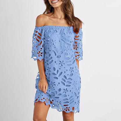 Levoire | Jupes courtes de mode élégantes sans bretelles Bleu