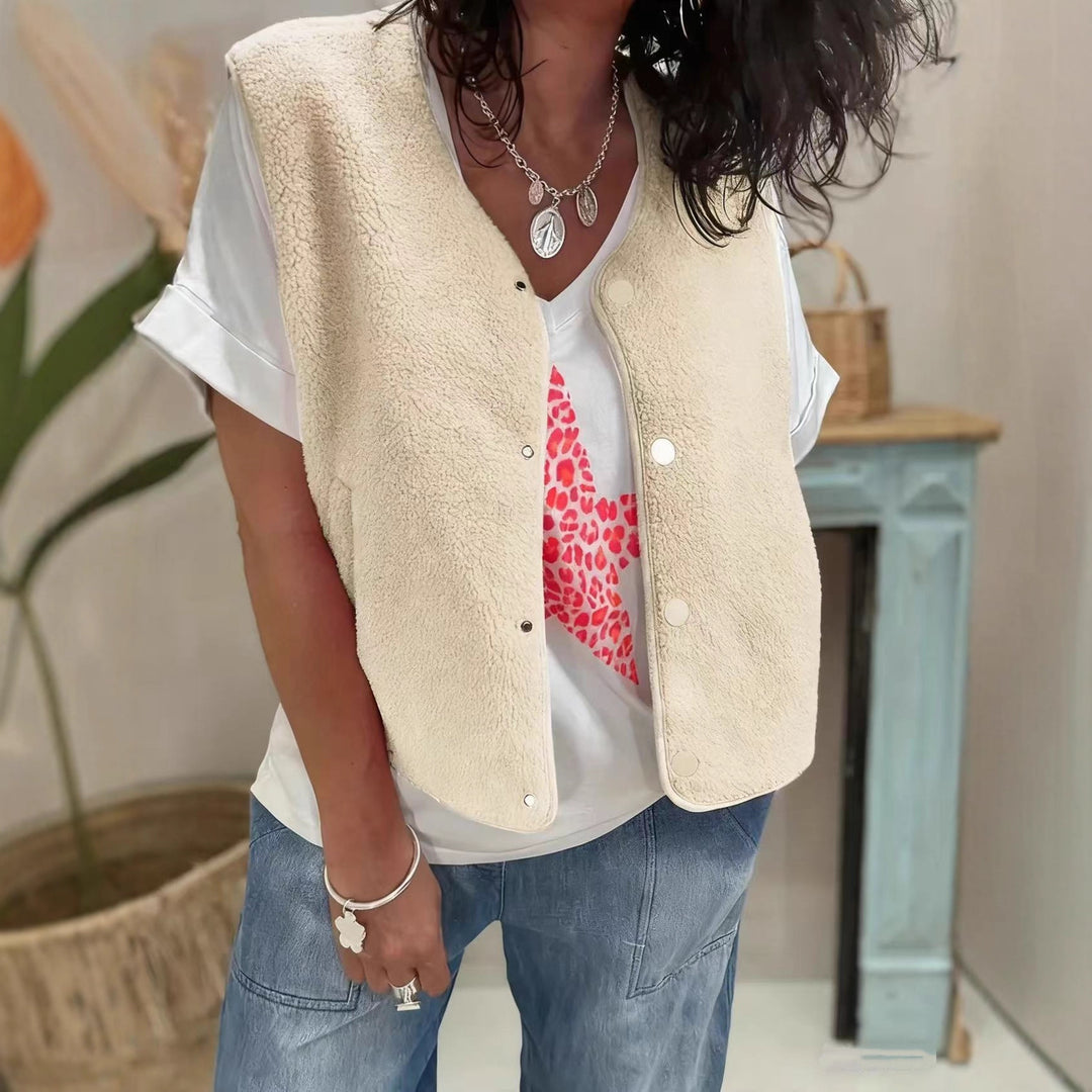Gilet pour femmes en peluche douce Levoire