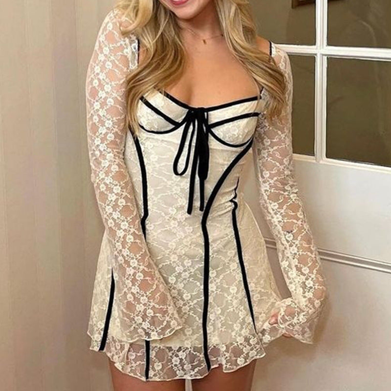 Levoire | Élégante Jupe Courte A-ligne Robe Longue Sexy