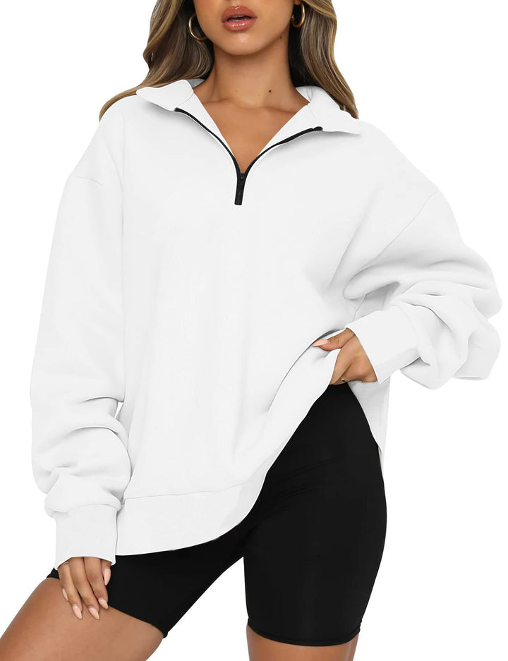 Levoire | Rento Sweat-shirt à Capuche Long à Manches Longues Blanc