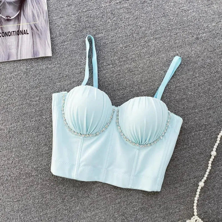 Levoire | Chemises d'été courtes pour femmes Bleu Taille libre