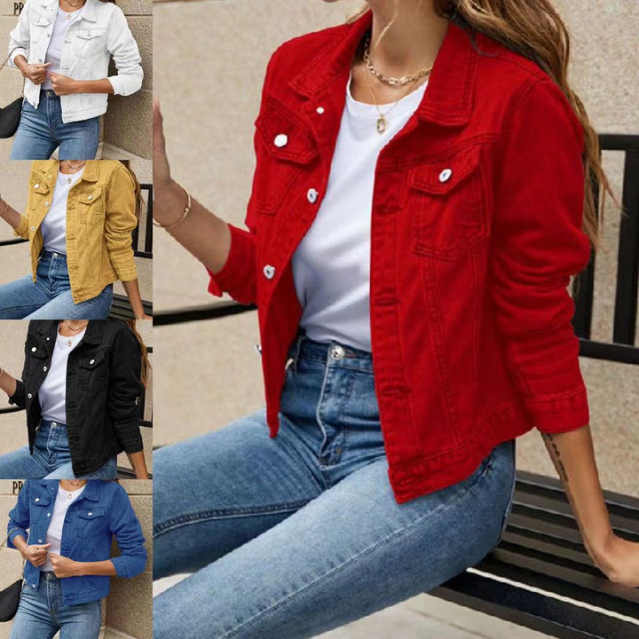 Veste en denim pour femmes avec coupe classique et poches Levoire
