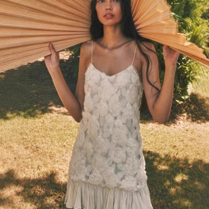 Levoire | Chic Floral Patchwork à Main Robe