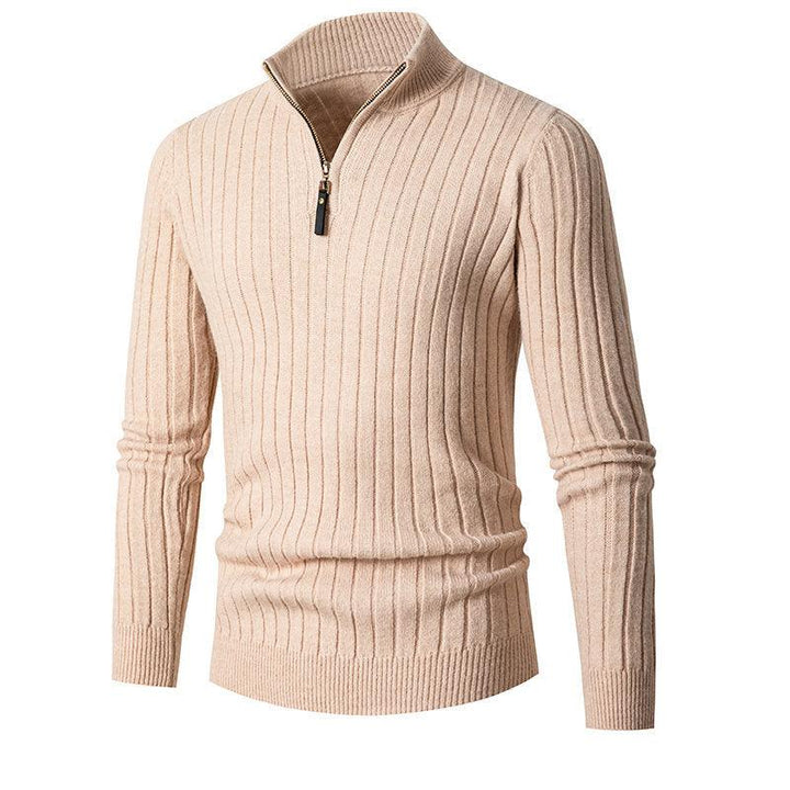Levoire | Col Montant Demi-Zip Abricot
