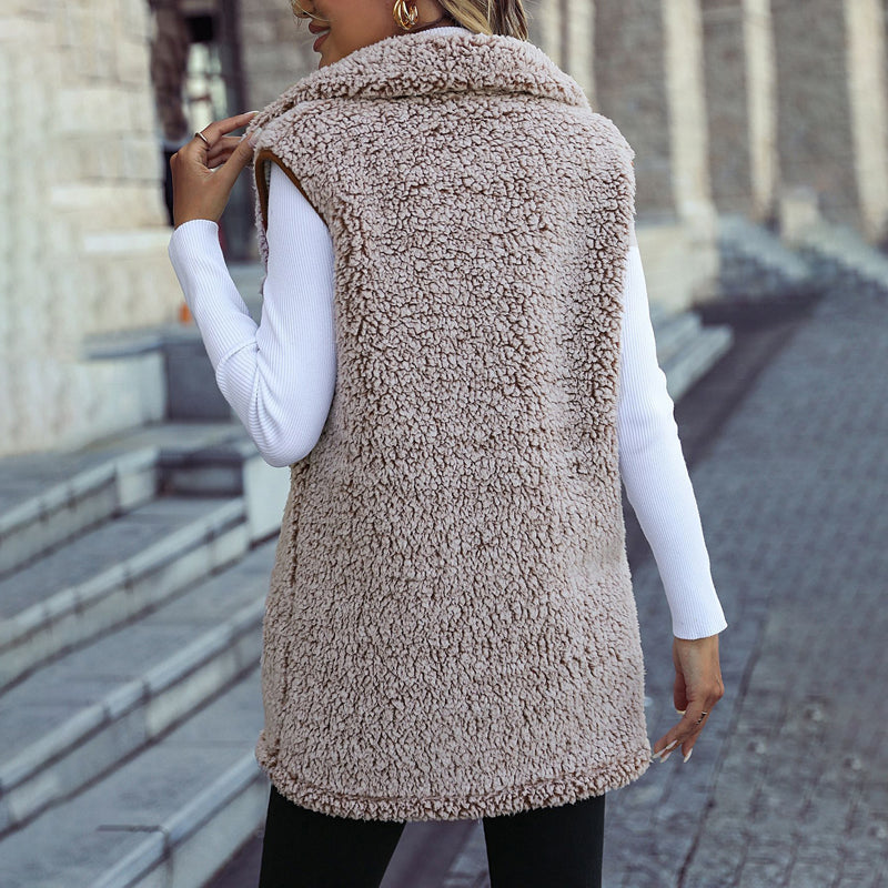 Levoire | Gilet Décontracté En Peluche