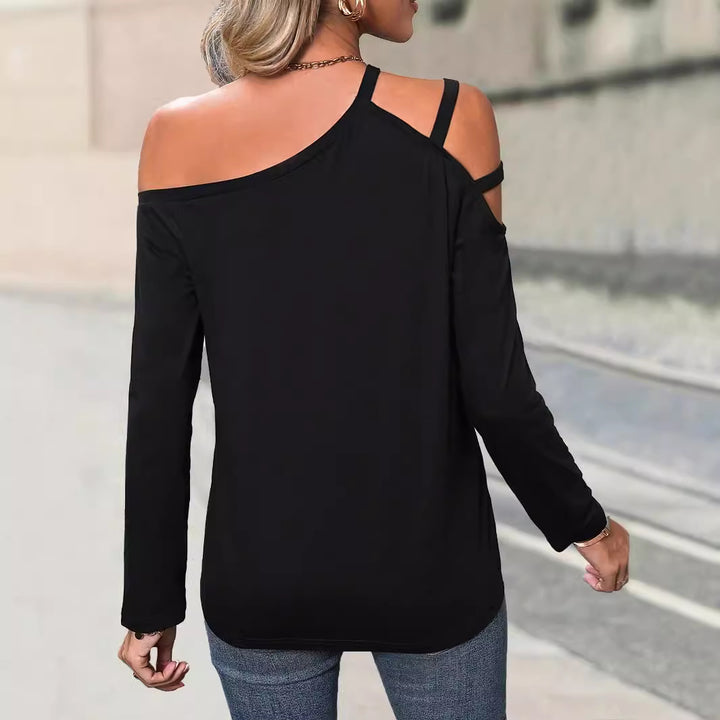 Top féminin avec un design à épaules dénudées et des bretelles à la mode Levoire