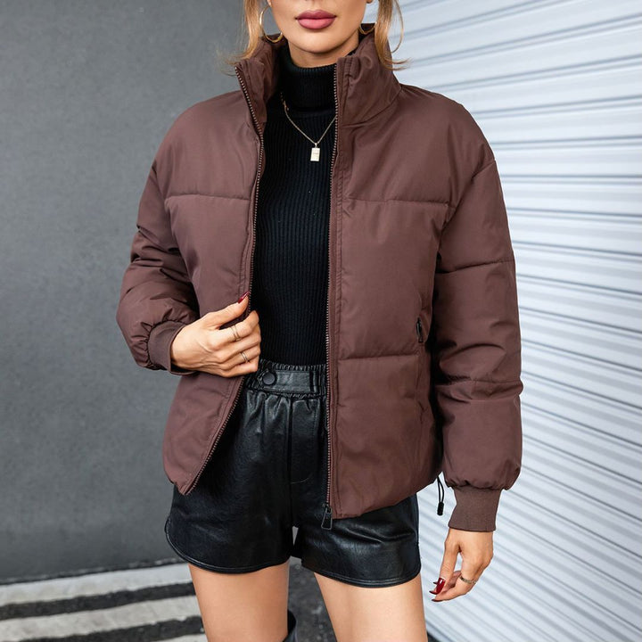 Veste d'hiver matelassée pour femme au design sportif avec col montant Levoire