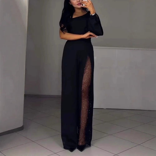 Combinaison élégante pour femme avec des détails de transparence excitants Levoire