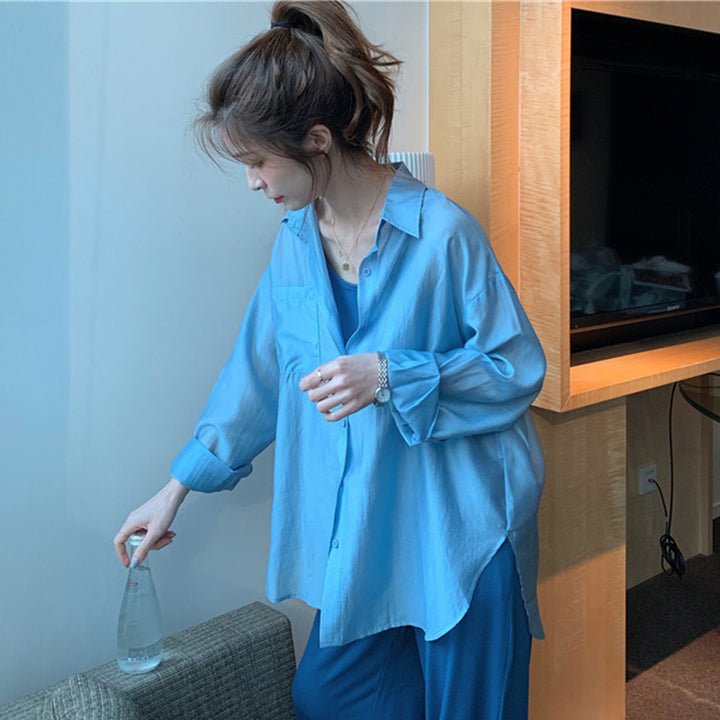Blouse transparente pour femmes avec coupe moderne et coupe décontractée Levoire
