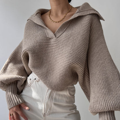 Levoire | Pull à col en tricot élégant