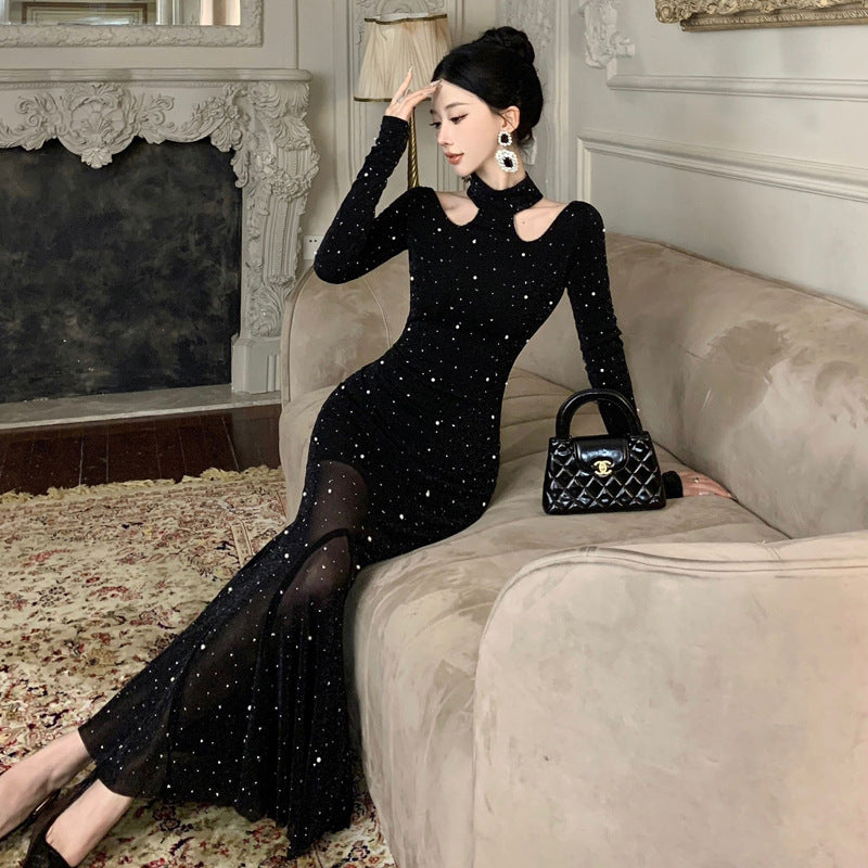 Levoire | Glamourösi Halterneck Taille Long Robe de Soirée
