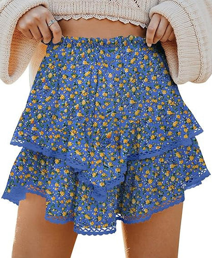 Levoire | Jupes mini plissées superposées taille haute tendance #2