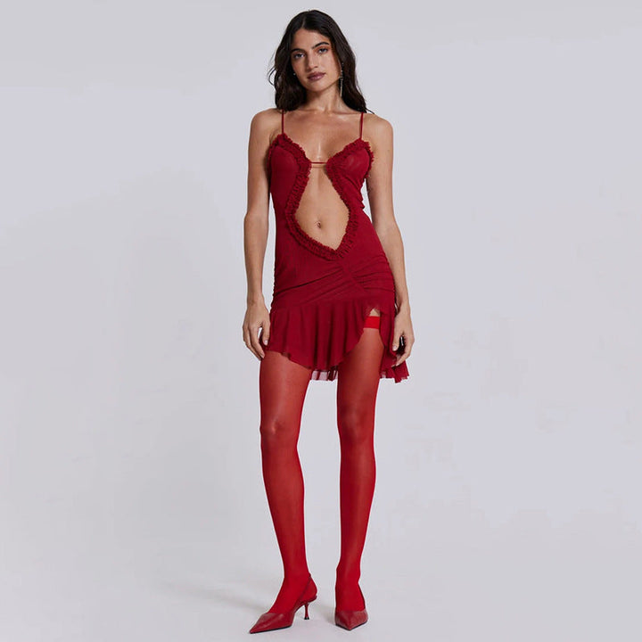 Levoire | Robe Mini Sans Manches À Taille Ouverte