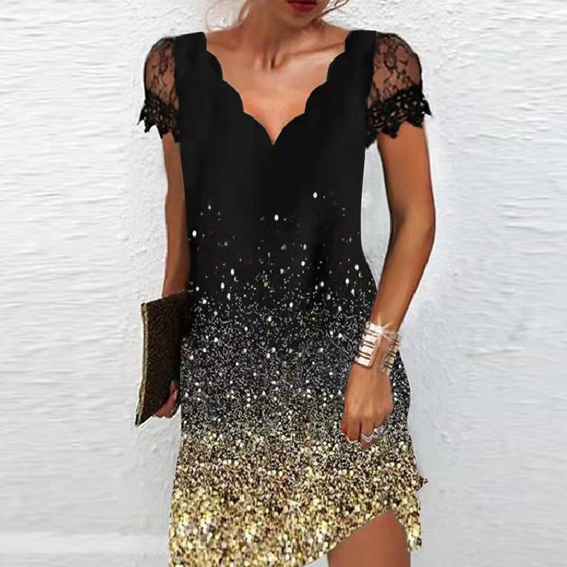 Levoire | Robe top Pittitop à encolure V tendance 8# Or