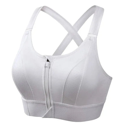 Levoire | Soutien-gorge de sport avec Soutien Optimal et Bretelle Croisée pour Femmes Blanc