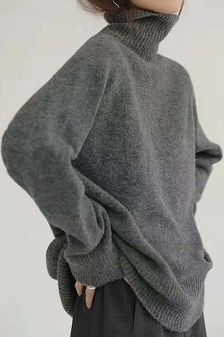 Levoire | Rennon col haut pull en laine Gris Une taille