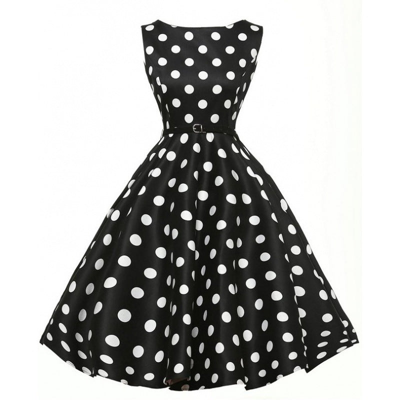 Robe swing pour femmes avec des pois Levoire