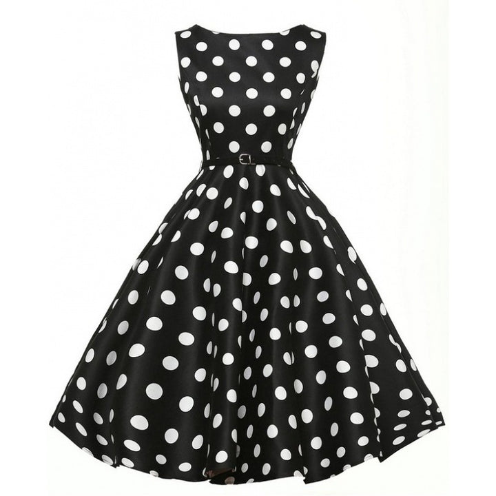 Robe swing pour femmes avec des pois Levoire