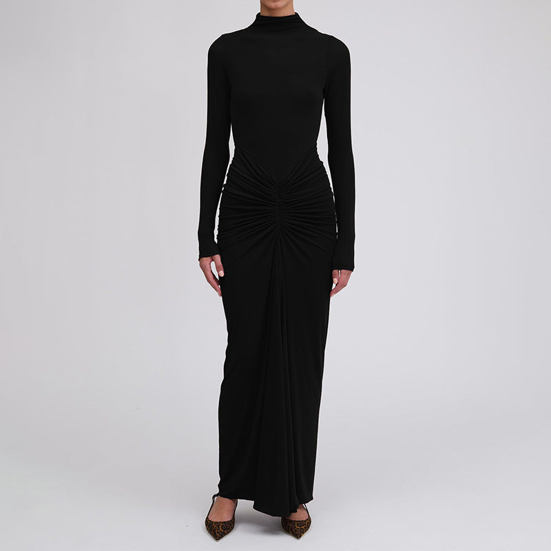 Robe Maxi Élégante pour Femmes avec Coupe Ajustée et Décolleté Profond Levoire