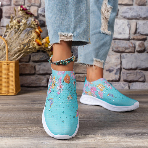 Levoire | Baskets Slip On Confortables Avec Motif Papillon Pour Femmes