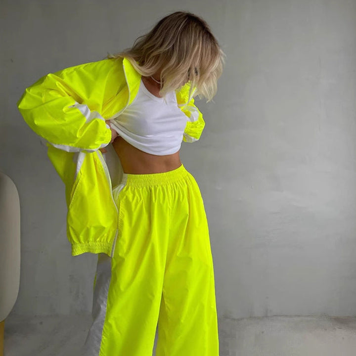 Levoire | Trendik Contraste Veste Tricot Chemise Pantalon Survêtement