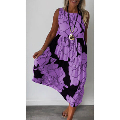 Levoire | Nœud papillon Mode Imprimé Sans manches Nœud papillon Lila