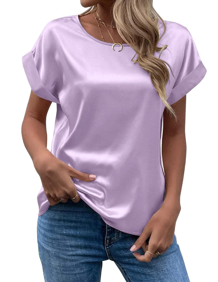 Levoire | T-Shirt En Avec Manches Retroussées Pour Femmes